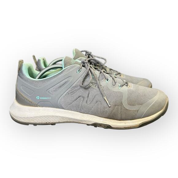 Keen Womens size 12 Explore Vent Hiking Shoe Steel Grey/Holiday KonnectFit - Picture 1 of 12